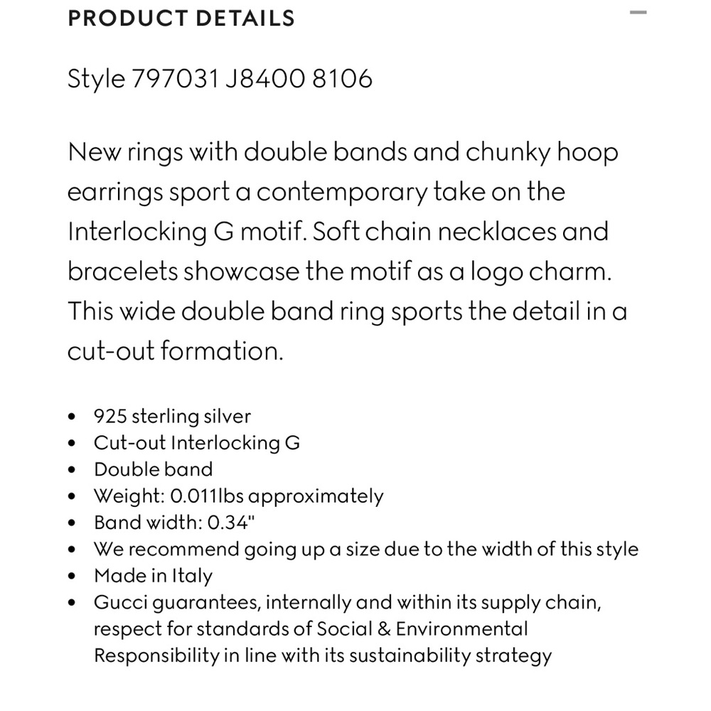 Gucci interlocking ring - Picture 11 of 15